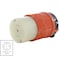 Ac Works Locking Connector, L21-20R, 20 A, 120/208V AC, Three Phase, Orange ASL2120R - alternate 5